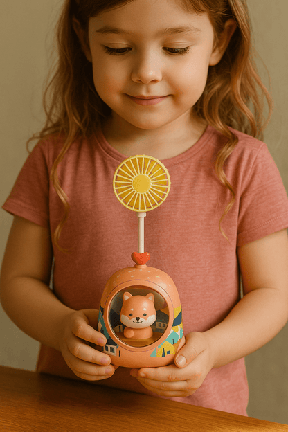 Mini Cartoon Animal Fan - Zambeel